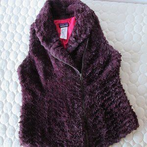 Patagonia Women's Soft Fuzzy Purple Vest M